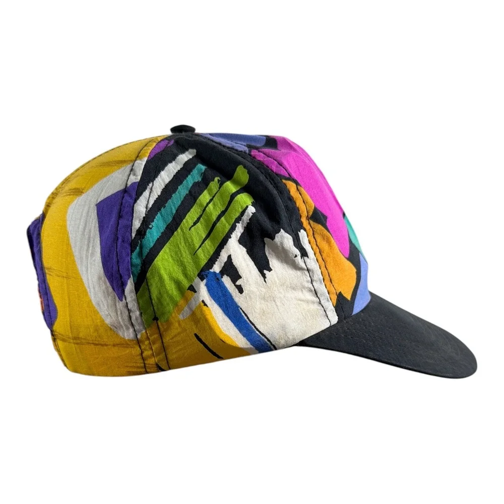 Vintage Jams World Snapback Hat Mens OS AOP All Over Geometric Print Made in USA